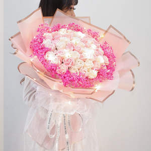 99 ramo <span class=keywords><strong>de</strong></span> flores <span class=keywords><strong>de</strong></span> jabón Rosa <span class=keywords><strong>claveles</strong></span> regalo del Día <span class=keywords><strong>DE</strong></span> LA MADRE 520 1314 ramo <span class=keywords><strong>de</strong></span> San Valentín artificial hecho a mano - Product Image 3