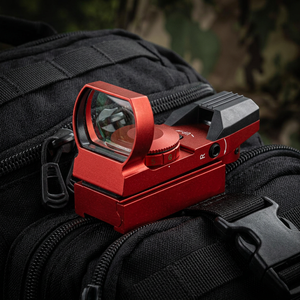 Mira holográfica de metal HD101 para caza con punto rojo y 4 retículas, color rojo - Product Image 3
