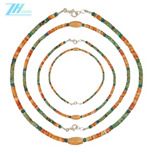 Naturale turchese Apatite spinosa ostrica tonda deads come gemma collana per l'amante e la famiglia scelta perfetta - Product Image 2