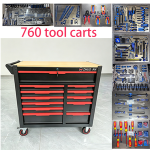 Chariot d'atelier mobile robuste pour outils de réparation automobile, 760 pièces - Product Image 2