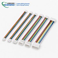 موصل JST GHR-06V-S مخصص بخطوة 1.25 مم، موصل GH1.25-6P، سلك نحاسي مطلي بالقصدير 28 AWG 1571 ذكر/أنثى مع غلاف PVC