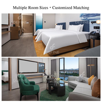 Ensembles de meubles de chambre d'hôtel de qualité commerciale, solution clé en main, ensemble de meubles en bois écologiques pour projet de chambre d'hôtel