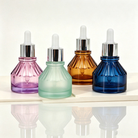 OEM ODM 30ml 1oz Flacon compte-gouttes en verre vide pour lotion à barbe, huile pour le visage et le corps, essence liquide, huile bronzante cosmétique
