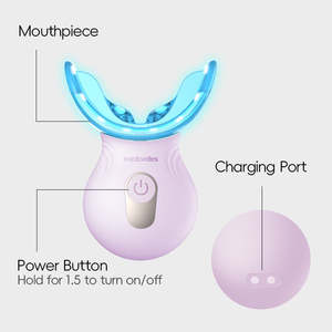 Kit de Blanqueamiento Dental con Luz LED Azul y Roja, Acelerador de Luz Fría LED, Gel Prellenado y Bandeja Removible - Product Image 3