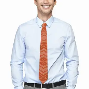 Недорогой галстук под заказ с вашим логотипом, простые галстуки из полиэстера для мужчин, мужские галстуки с принтом племени Красного полинезийского Самоа, оптовая продажа
