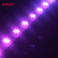 Punto de iluminación led de 25mm y 30mm, kit de luces dmx digital, 3 luces para correr, forma redonda de 5 estrellas, 5050 rgb, pixel point