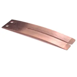 Plaque de contact de batterie à ressort à feuille plate en cuivre béryllium personnalisée