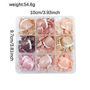 9 couleurs, 216 pièces, <span class=keywords><strong>faux</strong></span> <span class=keywords><strong>ongles</strong></span> français <span class=keywords><strong>courts</strong></span> carrés rose nude naturel, ensemble de <span class=keywords><strong>faux</strong></span> <span class=keywords><strong>ongles</strong></span> réutilisables en acrylique pour femmes - Product Image 6