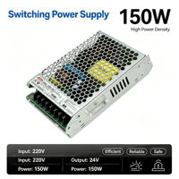 Alimentation LED compacte LRS-150-24 150W avec protection contre les surcharges, les courts-circuits et les surtensions pour le contrôle automatisé