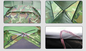 Wholesale <b>Hot</b> Sale 1-5 Person 200*100*105cm Outdoor Camping Camouflage <b>Tent</b> Travel Ultralight Waterproof Beach <b>Tent</b> - Product Image 6