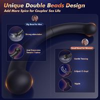 Masseur de prostate vibrant à double extrémité BEISAR, plug anal vibrant, plug anal féminin pour hommes