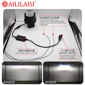 Aililaisi 3 pulgadas Bi Led proyector antiniebla lente luces coche Universal conducción para <span class=keywords><strong>Nissan</strong></span> Versa Chevrolet Aveo Faros Honda CR-V - Product Image 6