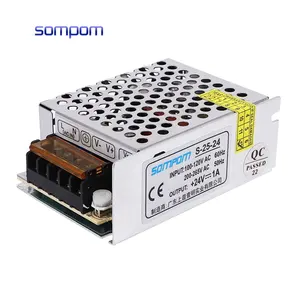 100% Burn-in Test 110V/220V AC DC 24V 1A LED Driver SMPS 24V 1A 24W Switching Power Supply