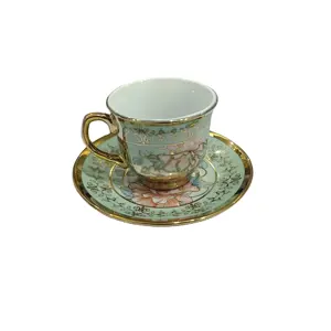 Usine directe tasses en céramique créatives tasse à café de Style européen ensemble cadeau promotionnel ensemble de thé et de café arabe