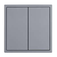 Interrupteur tactile KNX Laigen 86 Type 4 gangs 8 voies personnalisable, gris foncé, grille de champ PC pour contrôle de rideau lumineux