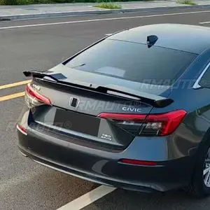 สปอยเลอร์หลัง Civic สีดำเงา ทรง TR สปอยเลอร์หลังคาสำหรับ Honda Civic รุ่นที่ 11 ปี 2022 อุปกรณ์ตกแต่งรถยนต์ - Product Image 4