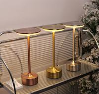 Lampe de table portable sans fil en métal, flexible, LED, avec capteur de lumière nocturne, commande tactile, rechargeable, de haute qualité