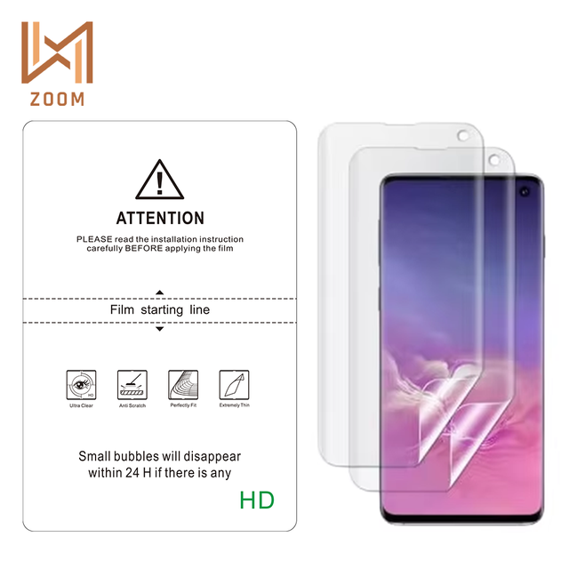 Chinese Clear/MATTE/Anti Blue Light TPU Hydrogrel Film Soft Ultra Thin Full Coverage Bubble Free Phone Screen Protector Cutter