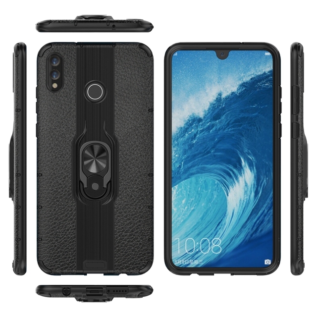 New Popular Car Holder Stand Magnetic Hybrid Armor Back Cove Phone Case For Huawei Honor 8 8X 20 Pro Matel 30 P20 Lite Ring Case