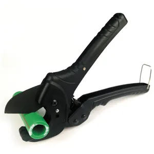 High Quality Ratchet Type PTFE Coated Plastic Portable Plumbing Hand Tools Special Steel Alloy Blade PVC Pipe Cutter 42mm