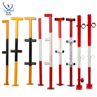 Système de garde-corps modulaire en acier pour escalier temporaire, poteaux réglables et plaques de protection pour la sécurité anti-chute sur les chantiers de construction
