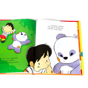 <span class=keywords><strong>Cindy</strong></span> e Panda libro con copertina rigida divertente inglese originale non pirata bassa carta di cartone MOQ per la lettura dei bambini - Product Image 4