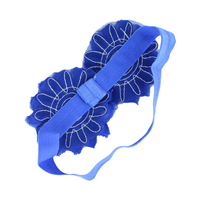 Nouveau serre-tête en mousseline de soie à fleurs et perles pour filles, accessoires pour enfants, bandeau pour cheveux
