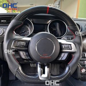 Volante de fibra de carbono Hydro Dip de stock local de EE. UU. Para <span class=keywords><strong>Ford</strong></span> <span class=keywords><strong>Mustang</strong></span> Ecoboost Gt <span class=keywords><strong>Shelby</strong></span> Gt350 Gt350r 2015-2017 2018-2023 - Product Image 6