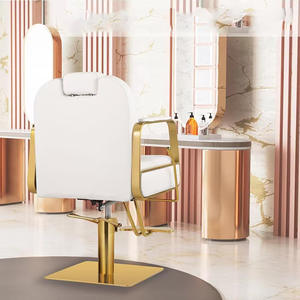 เก้าอี้สปาสำหรับช่างตัดผมเก้าอี้หนังสังเคราะห์ที่วางแขนหมุนได้ปรับความสูงได้ - Product Image 2