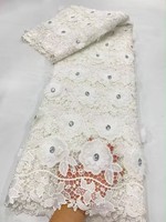 Dentelle suisse de haute qualité, dernière collection, cordon brodé 3D pour les fêtes nigérianes, excellente qualité textile, dentelle guipure africaine KJL523