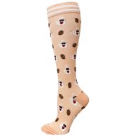 Vente chaude Hommes Chaussettes Respirant Coton Crew Populaire Coloré Donut Foods Motif Drôle En Plein Air Approprié Chaussettes
