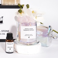 Coffret cadeau d'huiles essentielles et d'ornements de chambre à coucher en cristal pour cérémonie transfrontalière, avec pierre d'expansion de feu et aromathérapie, fraîcheur assurée