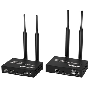 200M 2,4GHz/5GHz 1080P HDMI Extender Drahtloses Video-Sender- und Empfänger-Set mit <span class=keywords><strong>KVM</strong></span> und IR-Steuerung für DVD-Kamera PC zu TV - Product Image 1