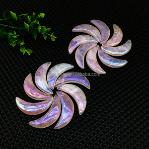 Lune in Cristallo Naturale Aura Rosa all'Ingrosso, Sculture in Cristallo di Quarzo Rosa Angel Aura per Decorazione Casa - Product Image 3