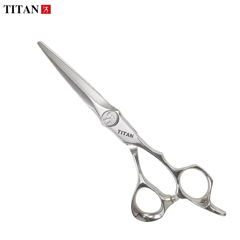 Titan Super Cut Barber Scissors Hairdressing Scissors Training Head for Hairdressers Black Coating Hair Scissors Stainless Steel