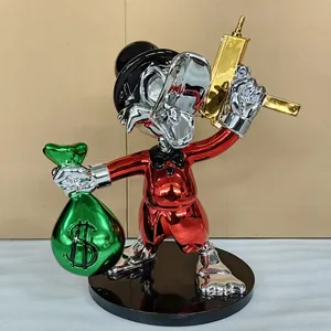 Figura <span class=keywords><strong>de</strong></span> Dibujos Animados Personalizada <span class=keywords><strong>de</strong></span> Fibra <span class=keywords><strong>de</strong></span> Vidrio, Estatua <span class=keywords><strong>de</strong></span> Pato Popeye para <span class=keywords><strong>Monopoly</strong></span>, Producto <span class=keywords><strong>de</strong></span> Artesanía en Resina - Product Image 1