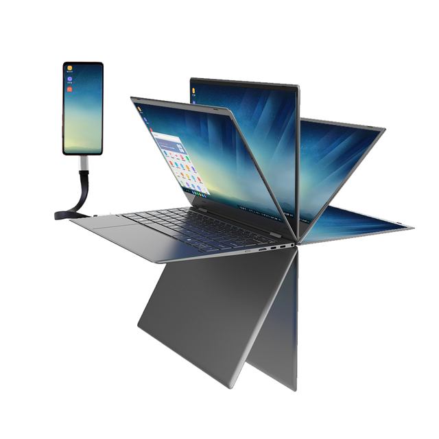 13.3 4K Portable Monitor Keyboard USB Interface New 360 Degree Flexibility Touchscreen Display Stand Tent Mode Laptop Tablet Use