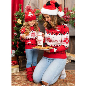 Vente en gros, Cardigan de styliste, famille, noël, <span class=keywords><strong>pull</strong></span> en tricot, <span class=keywords><strong>pull</strong></span> pour femme, <span class=keywords><strong>pull</strong></span> tricoté personnalisé, <span class=keywords><strong>pull</strong></span> de noël - Product Image 1