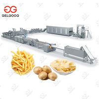 Industriële Automatische Legt Vinger Chips Verwerking Maken Apparatuur Verse Bevroren Franse Aardappel Stok Productielijn Prijs