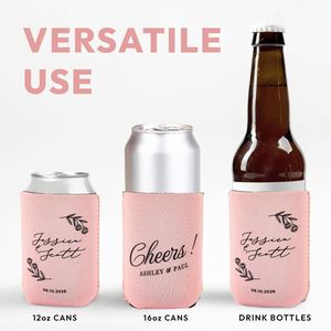 Refroidisseurs de canettes personnalisés pour mariage, supports de canettes personnalisés, protège-canettes personnalisés, refroidisseurs de canettes, cadeaux de mariage - Product Image 3