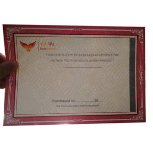 Ustom-Papel de marca de agua de impresión invisible, holograma, certificado de documentos - Product Image 4