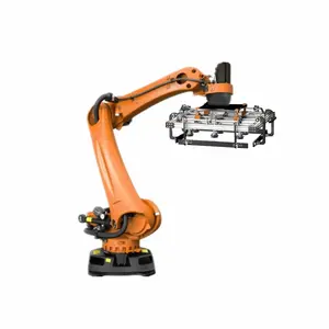 Kuka KR 240 R3200พาเลตเตอร์หุ่นยนต์พาเลตเตอร์แบบอัตโนมัติแขนหุ่นยนต์อุตสาหกรรม