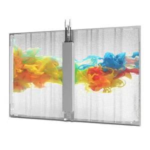 Einkaufszentrum Werbung Indoor Outdoor Glasfenster P3.91-7.8 transparenter LED-Display Bildschirm Vorhang LED