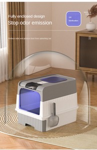 Offre Spéciale – Fabricant Grossiste – Bac à <span class=keywords><strong>Litière</strong></span> pour Chat Automatique Extra-Large en Plastique avec Tiroir Fermé, Stérilisation et Désodorisation Intégrées - Product Image 5