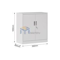 Armoire de classement moderne en acier ignifuge avec porte battante et serrure à clé pour l'archivage scolaire et de bureau