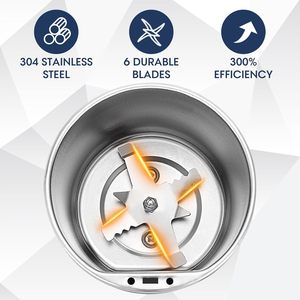 Molino de Café Eléctrico Multifuncional de Acero Inoxidable, 0.3L de Capacidad, Clase Energética, Precio Bajo, Gran Venta 2025 - Product Image 2