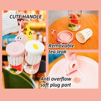 DAJI HYDRO été Portable dessin animé Style paille gobelet verre verres tasse pour thé parfumé extrait à froid promotionnel