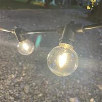 IP65 20 ampoules décoration extérieure vacances fête de noël décorative Led G40 guirlandes lumineuses