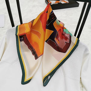 Conception imprimée qualité avant foulard en <span class=keywords><strong>soie</strong></span> personnalisé Unique femmes carré marque foulards en <span class=keywords><strong>soie</strong></span> 100% foulard en <span class=keywords><strong>soie</strong></span> Foulard en <span class=keywords><strong>soie</strong></span> - Product Image 5