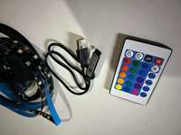 Bande lumineuse LED RGB-5V 30D immergée, télécommande infrarouge 24 touches, alimentation 3A/5A, ensemble 5m/3m/2m, adressable pour aménagement paysager, USB/IP20/65